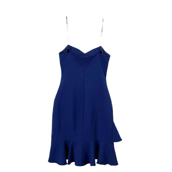 Likely Verona ruffle mini sheath Dress‎ Size 2 Blueprint blue - Picture 9 of 11